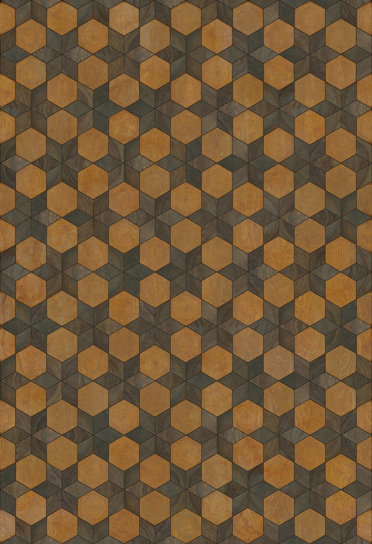 Artisanry - Illuminated - Swinging on a Star 52x76 Vintage Vinyl Floorcloth