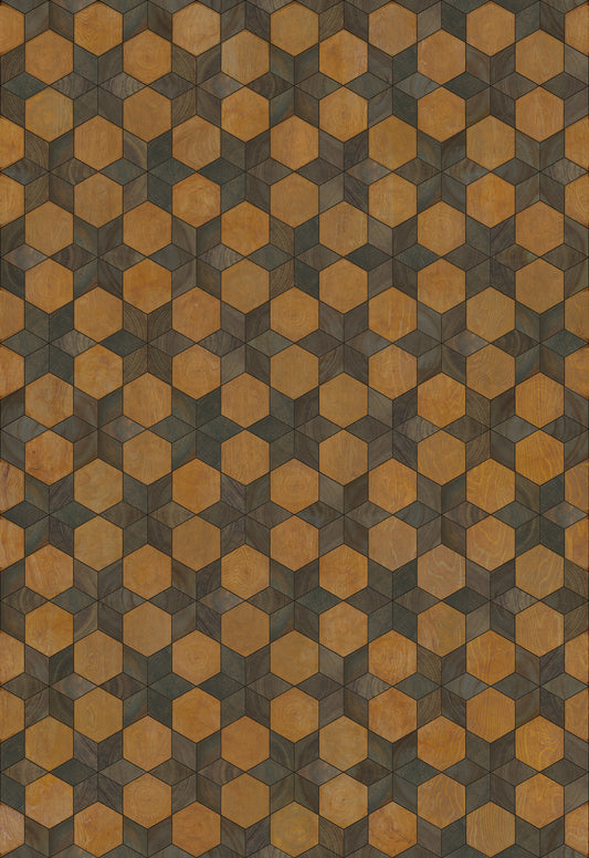 Artisanry - Illuminated - Swinging on a Star 70x102 Vintage Vinyl Floorcloth