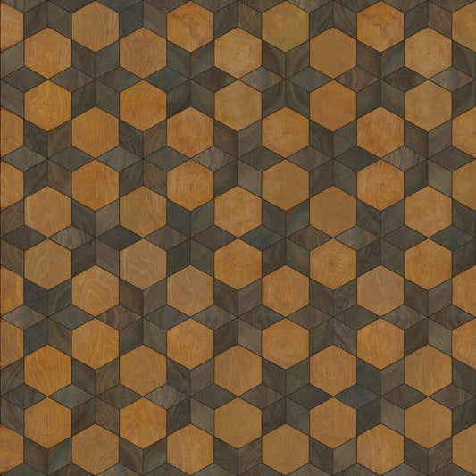 Artisanry - Illuminated - Swinging on a Star 48x48 Vintage Vinyl Floorcloth