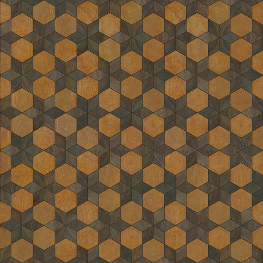 Artisanry - Illuminated - Swinging on a Star 60x60 Vintage Vinyl Floorcloth