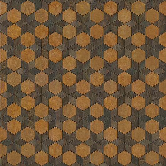 Artisanry - Illuminated - Swinging on a Star 72x72 Vintage Vinyl Floorcloth