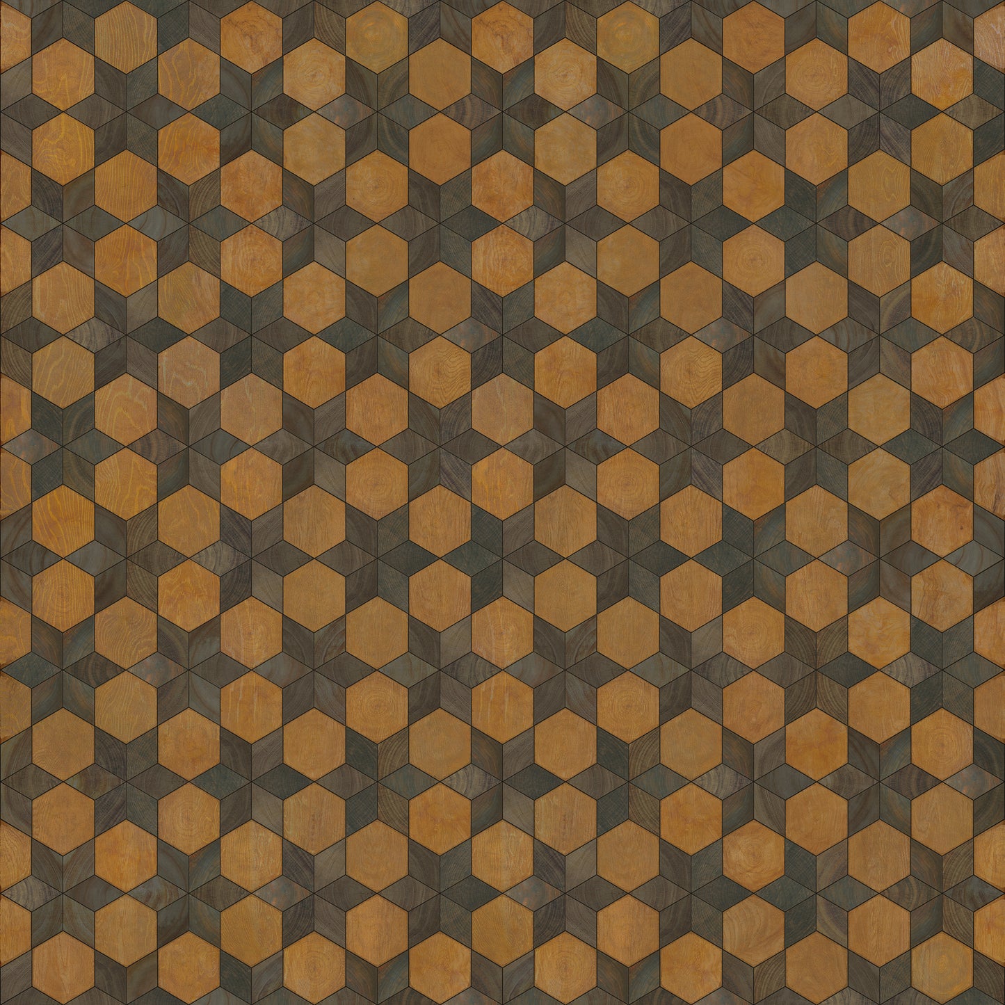 Artisanry - Illuminated - Swinging on a Star 96x96 Vintage Vinyl Floorcloth
