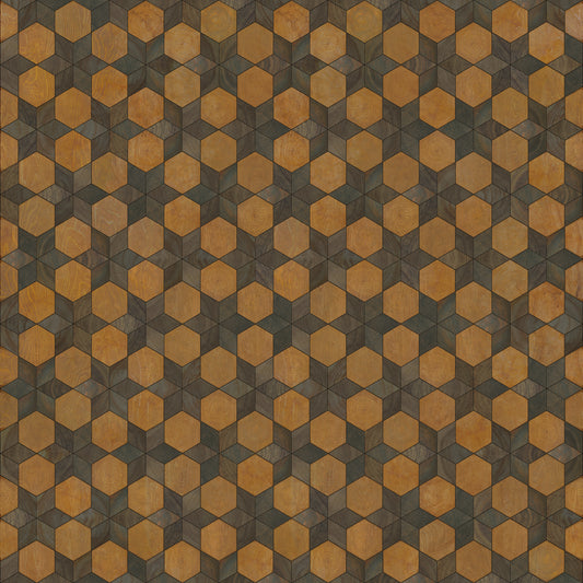 Artisanry - Illuminated - Swinging on a Star 120x120 Vintage Vinyl Floorcloth