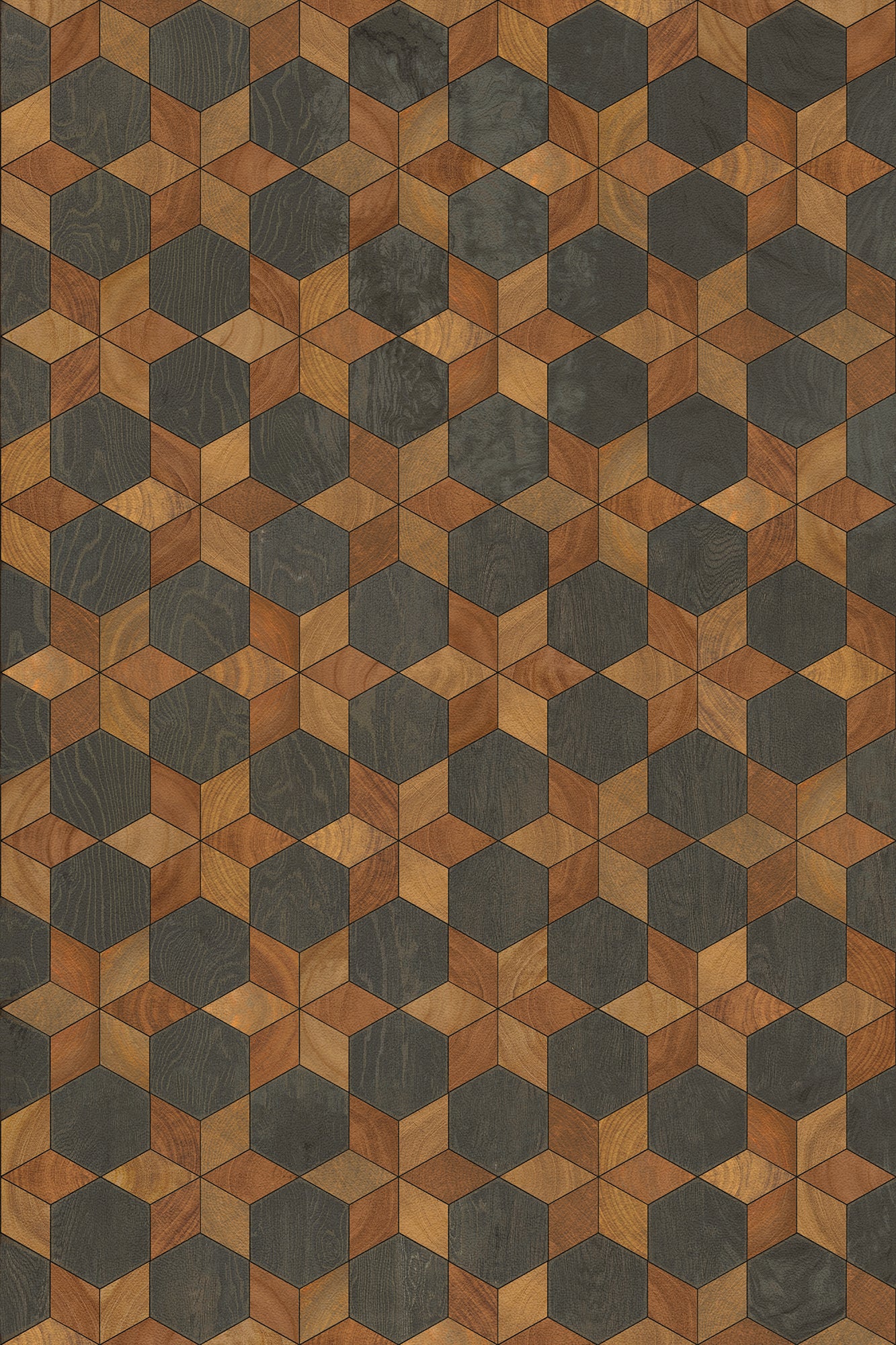 Artisanry - Illuminated - The Prettiest Star 20x30 Vintage Vinyl Floorcloth