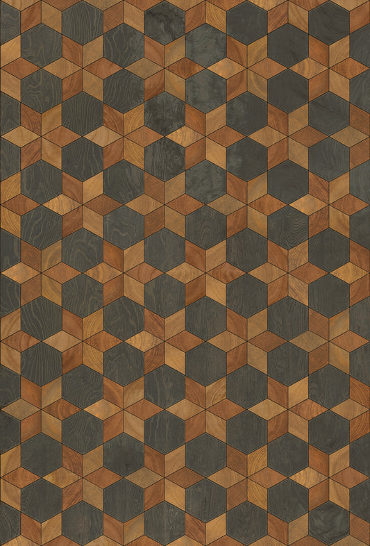 Artisanry - Illuminated - The Prettiest Star 38x56 Vintage Vinyl Floorcloth