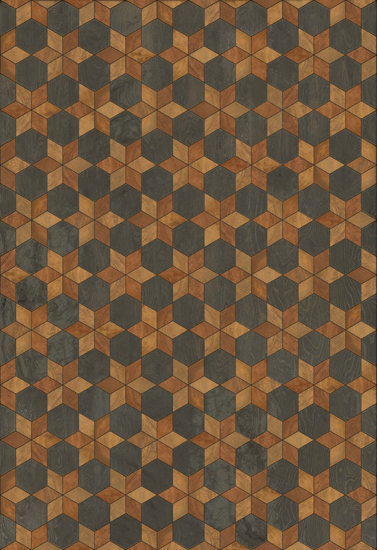 Artisanry - Illuminated - The Prettiest Star 52x76 Vintage Vinyl Floorcloth