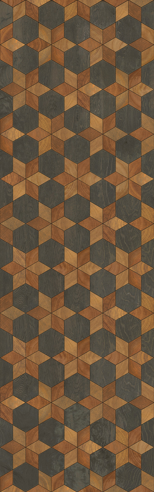 Artisanry - Illuminated - The Prettiest Star 36x115 Vintage Vinyl Floorcloth