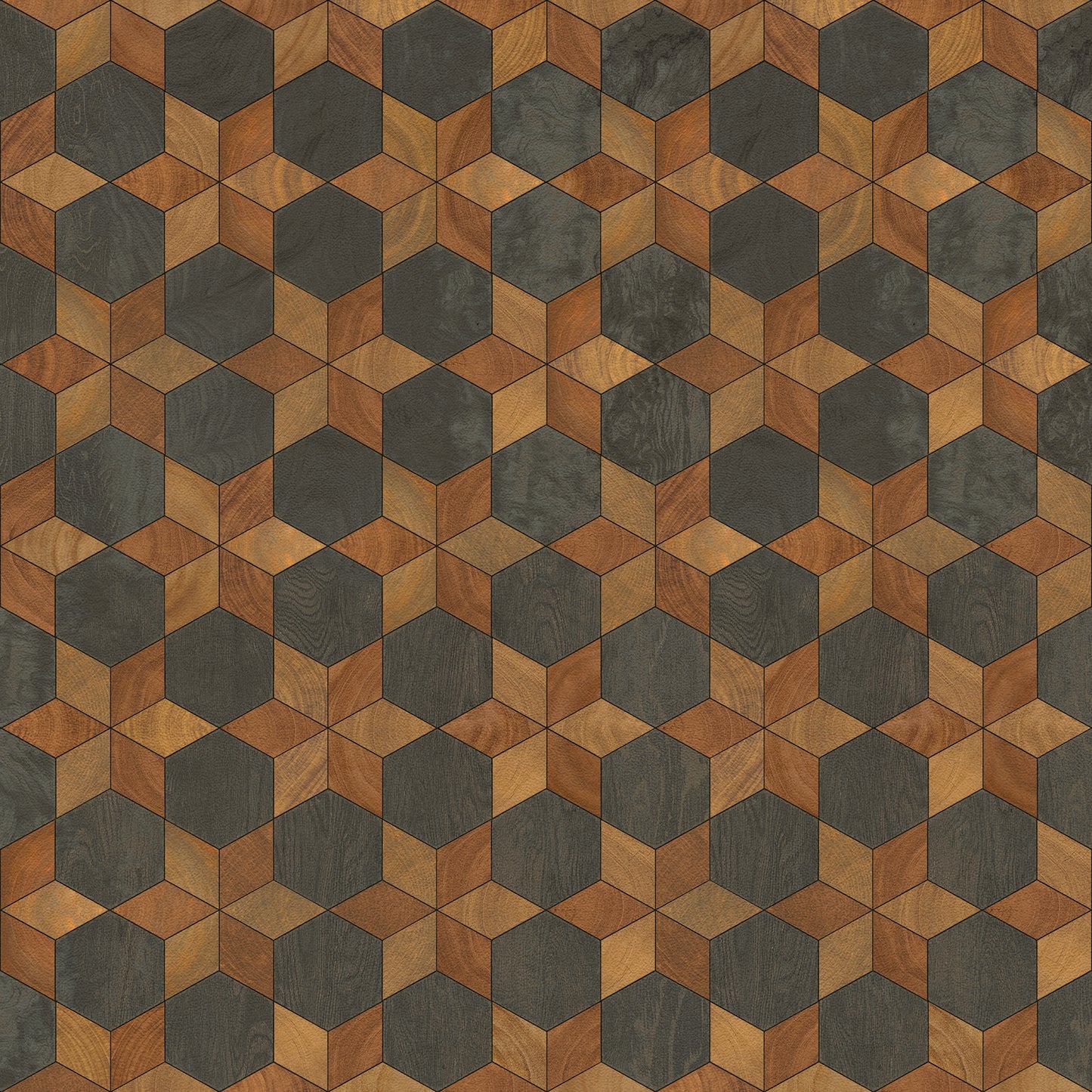 Artisanry - Illuminated - The Prettiest Star 36x36 Vintage Vinyl Floorcloth