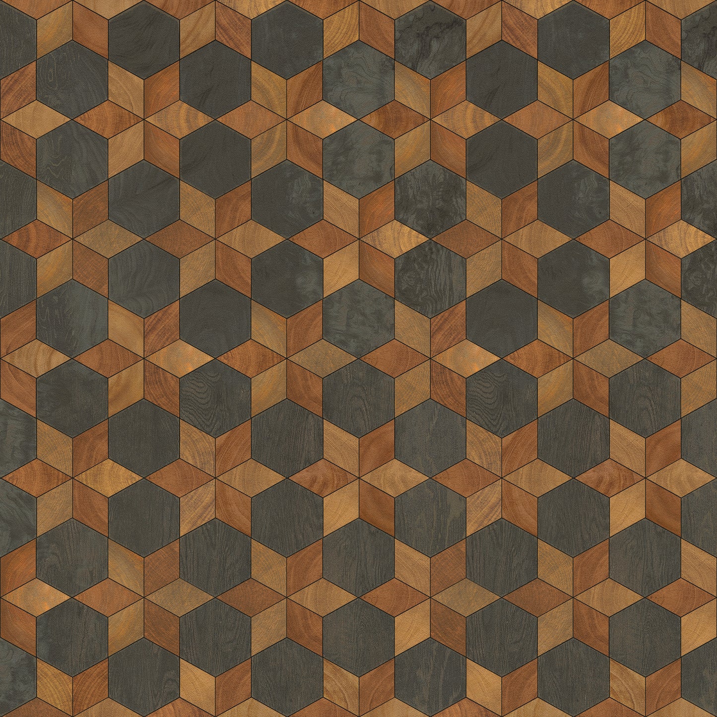 Artisanry - Illuminated - The Prettiest Star 48x48 Vintage Vinyl Floorcloth