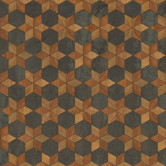 Artisanry - Illuminated - The Prettiest Star 48x48 Vintage Vinyl Floorcloth
