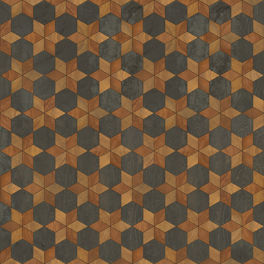 Artisanry - Illuminated - The Prettiest Star 60x60 Vintage Vinyl Floorcloth