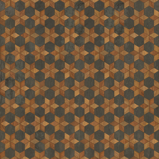 Artisanry - Illuminated - The Prettiest Star 120x120 Vintage Vinyl Floorcloth