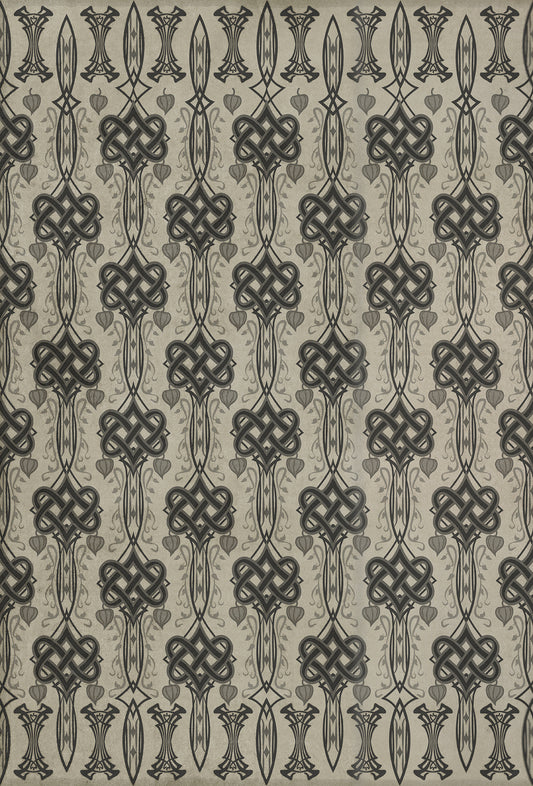 Artisanry - Lord Byron - And Thou Art Dead 38x56 Vintage Vinyl Floorcloth