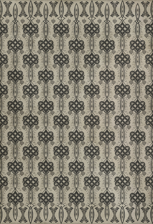 Artisanry - Lord Byron - And Thou Art Dead 70x102 Vintage Vinyl Floorcloth