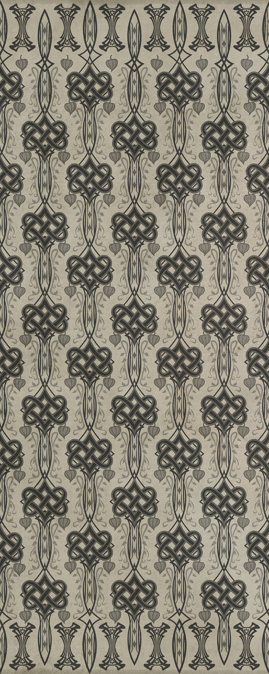 Artisanry - Lord Byron - And Thou Art Dead 36x90 Vintage Vinyl Floorcloth