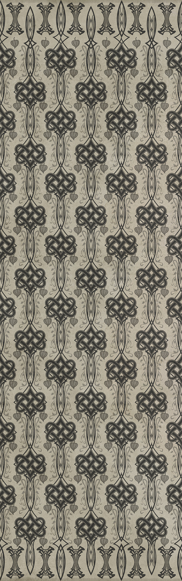 Artisanry - Lord Byron - And Thou Art Dead 36x115 Vintage Vinyl Floorcloth