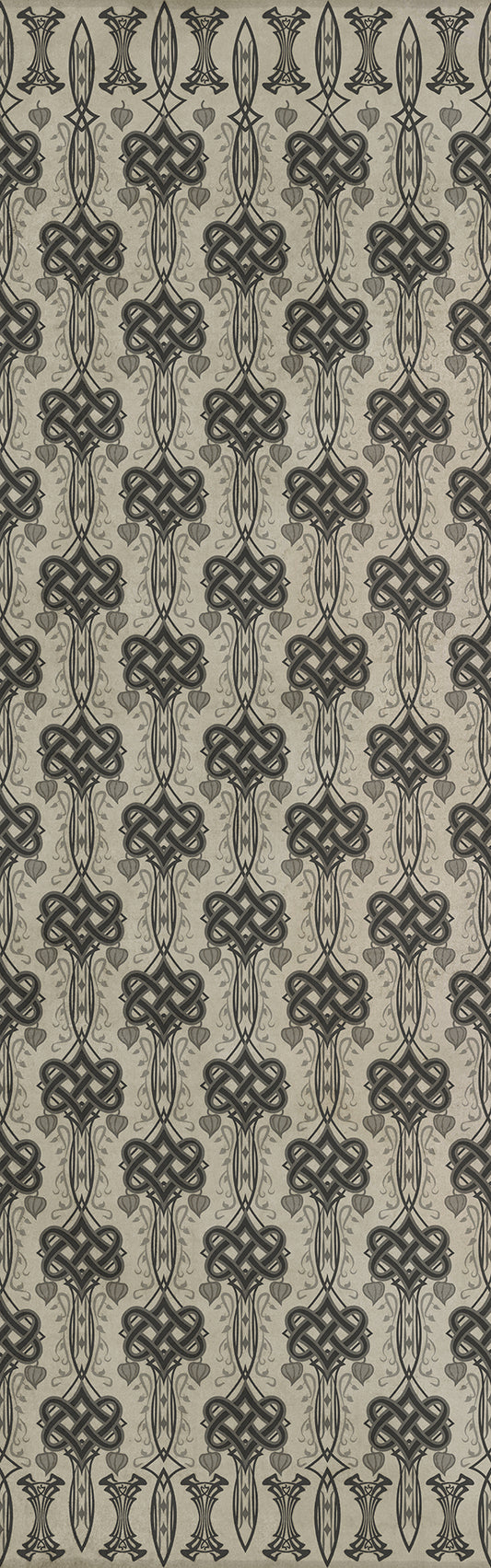 Artisanry - Lord Byron - And Thou Art Dead 36x115 Vintage Vinyl Floorcloth