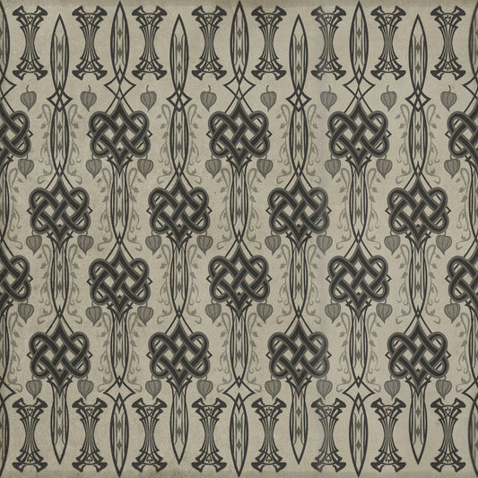 Artisanry - Lord Byron - And Thou Art Dead 36x36 Vintage Vinyl Floorcloth