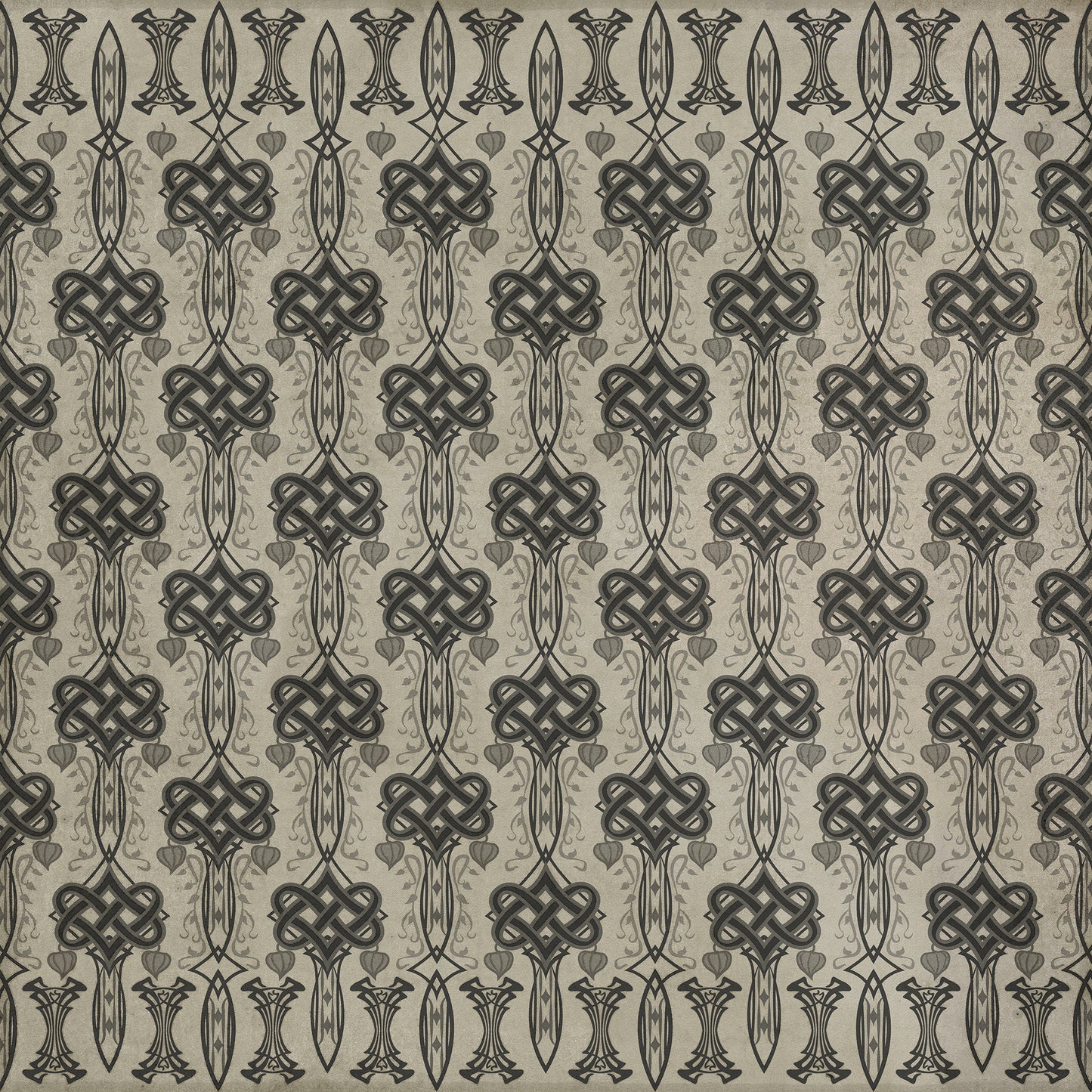 Artisanry - Lord Byron - And Thou Art Dead 72x72 Vintage Vinyl Floorcloth