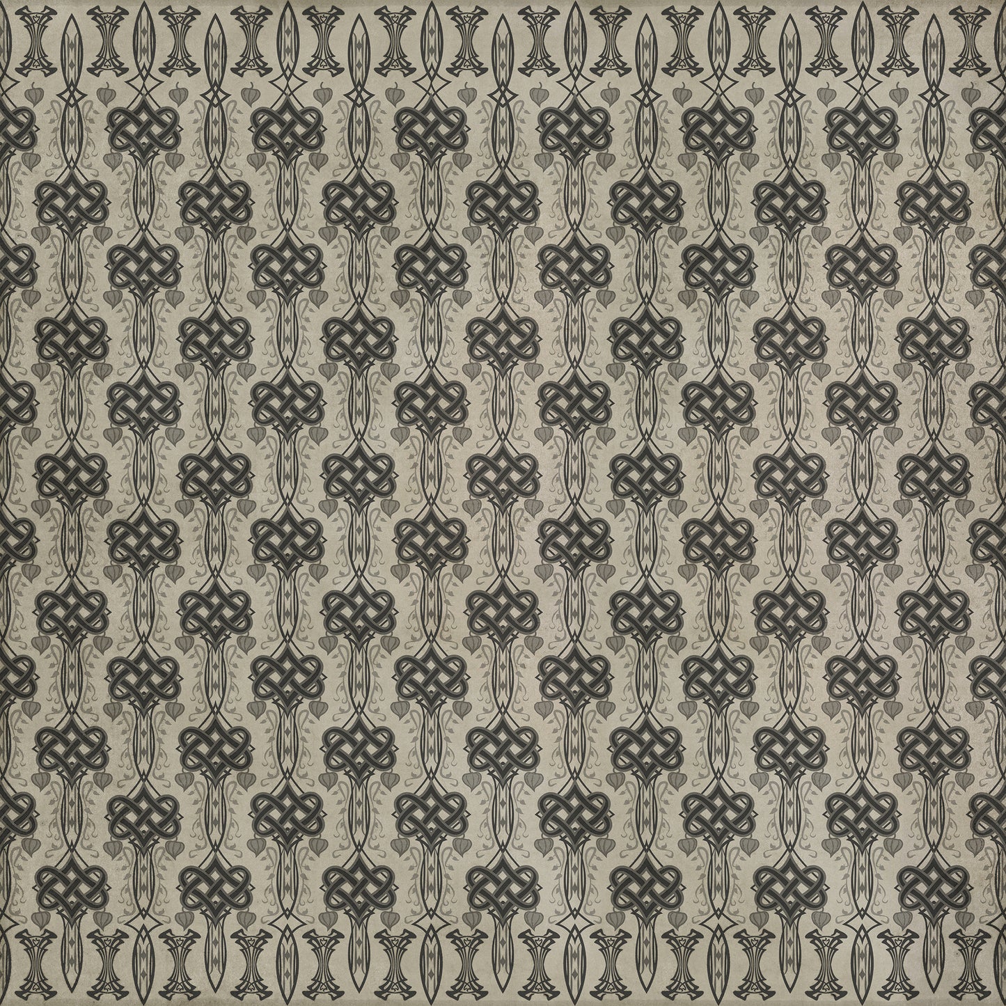 Artisanry - Lord Byron - And Thou Art Dead 96x96 Vintage Vinyl Floorcloth
