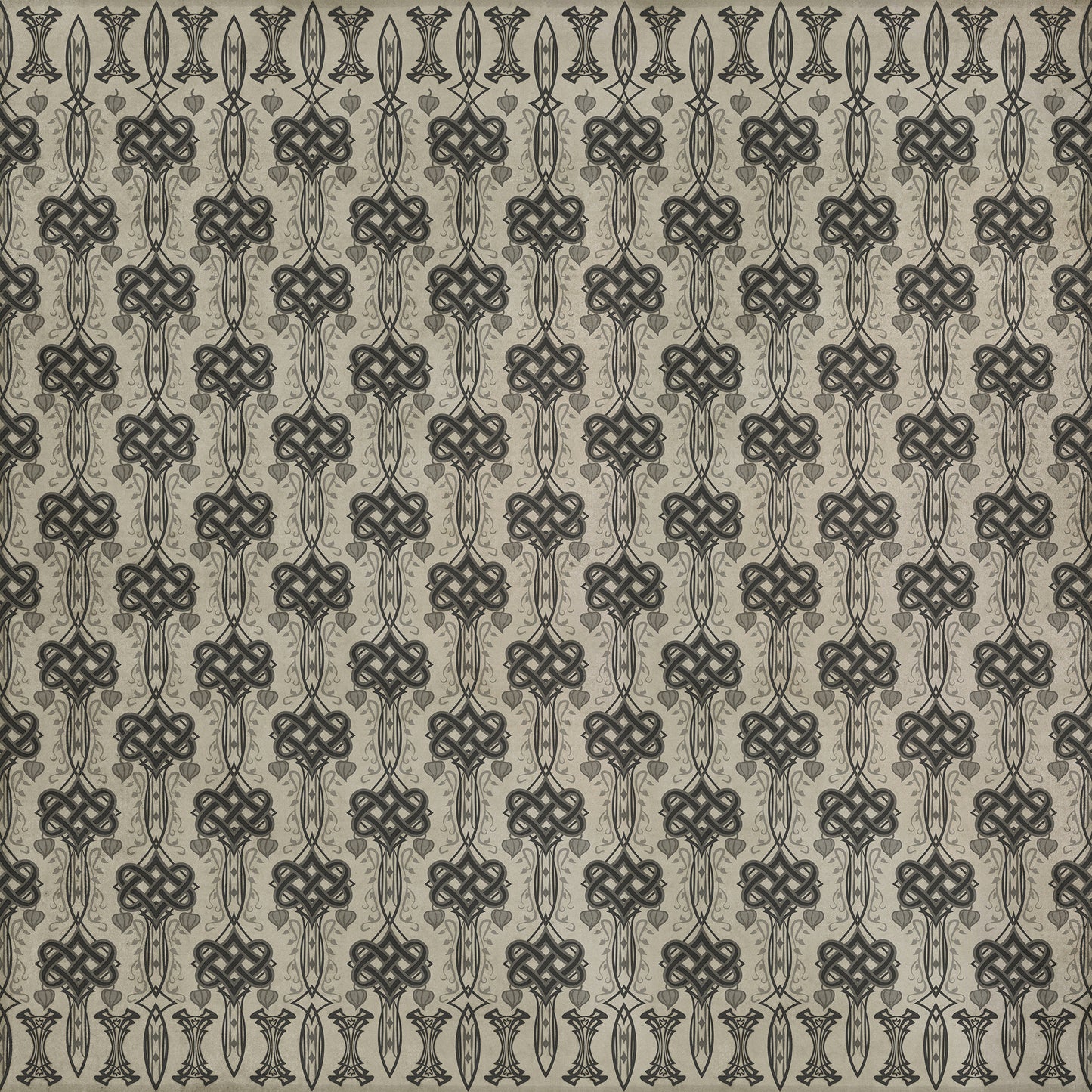 Artisanry - Lord Byron - And Thou Art Dead 120x120 Vintage Vinyl Floorcloth