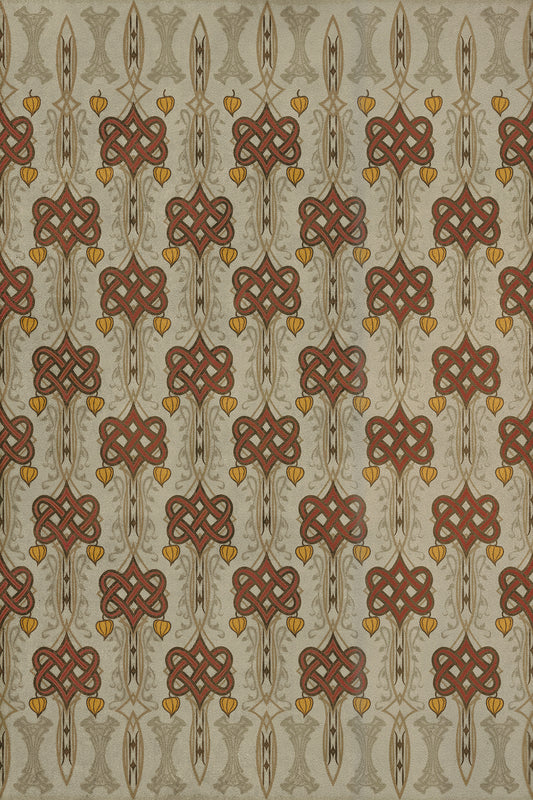 Artisanry - Lord Byron - Days Are Done 20x30 Vintage Vinyl Floorcloth