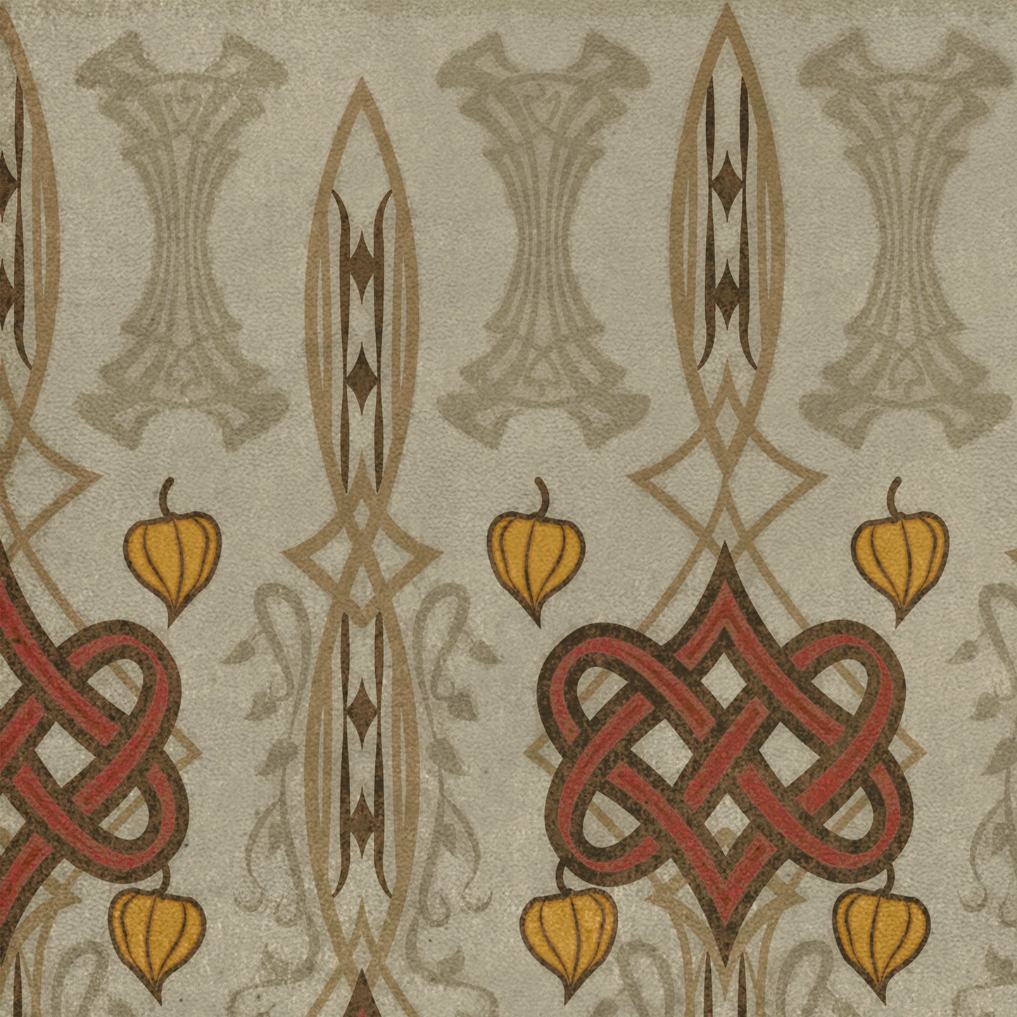 Artisanry - Lord Byron - Days Are Done 38x56 Vintage Vinyl Floorcloth