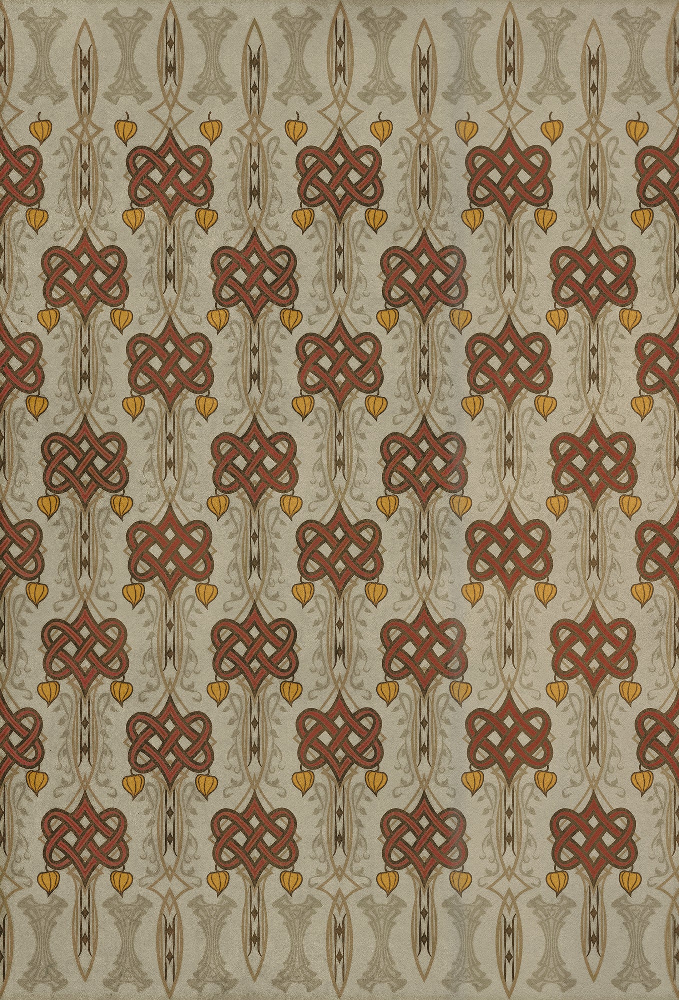 Artisanry - Lord Byron - Days Are Done 38x56 Vintage Vinyl Floorcloth