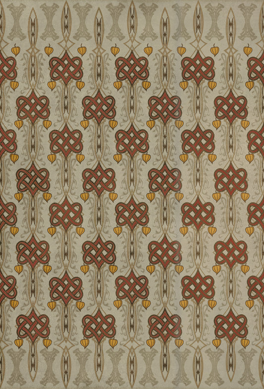Artisanry - Lord Byron - Days Are Done 38x56 Vintage Vinyl Floorcloth