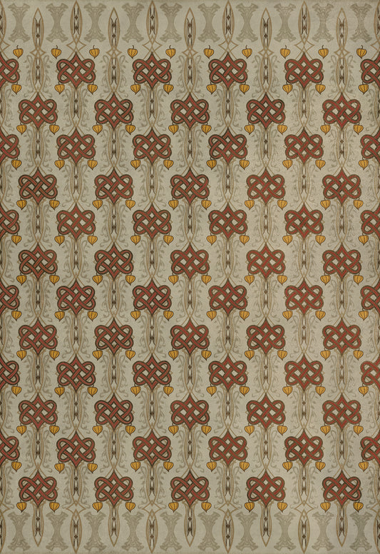 Artisanry - Lord Byron - Days Are Done 70x102 Vintage Vinyl Floorcloth