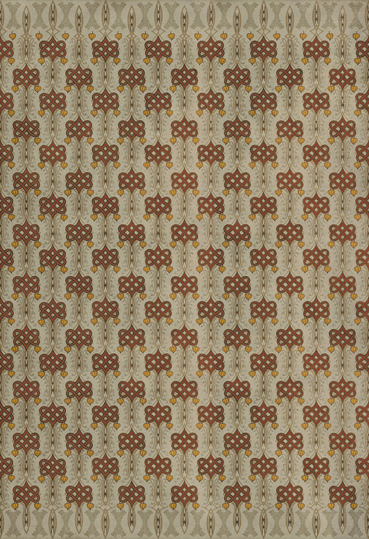 Artisanry - Lord Byron - Days Are Done 120x175 Vintage Vinyl Floorcloth