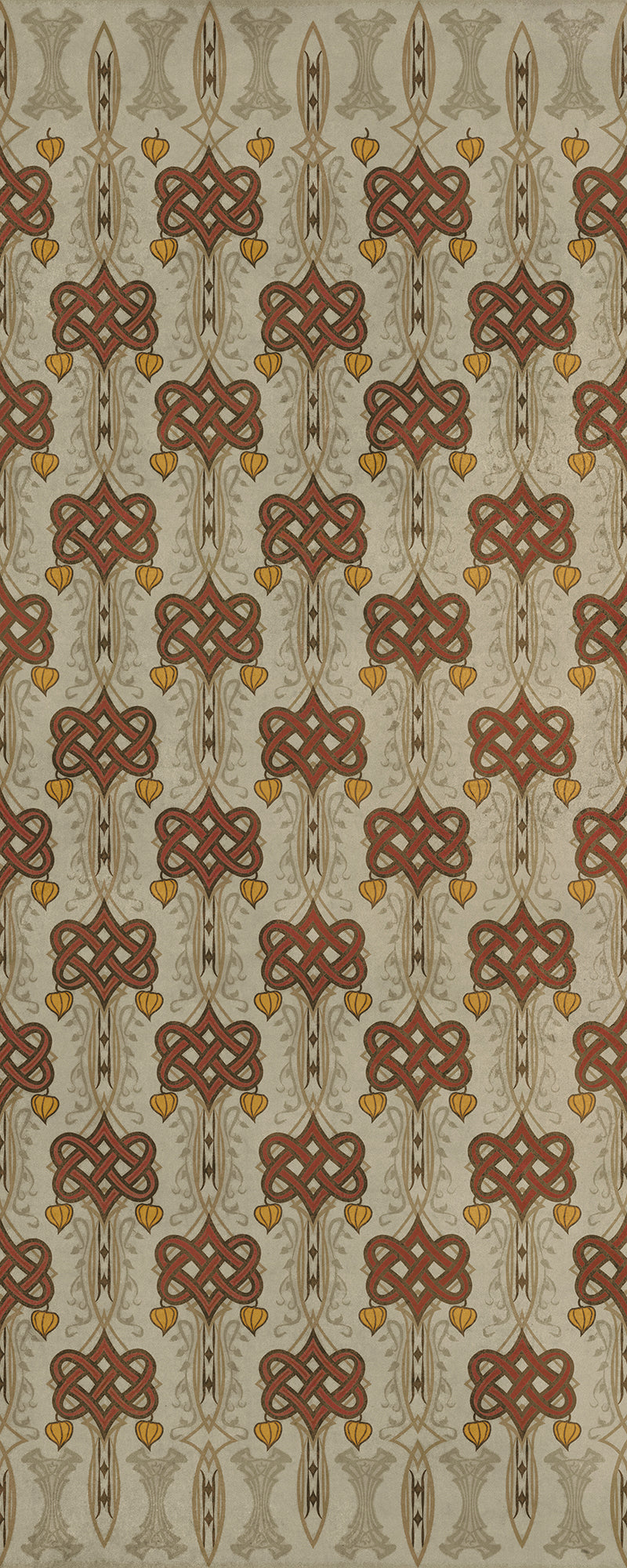 Artisanry - Lord Byron - Days Are Done 36x90 Vintage Vinyl Floorcloth