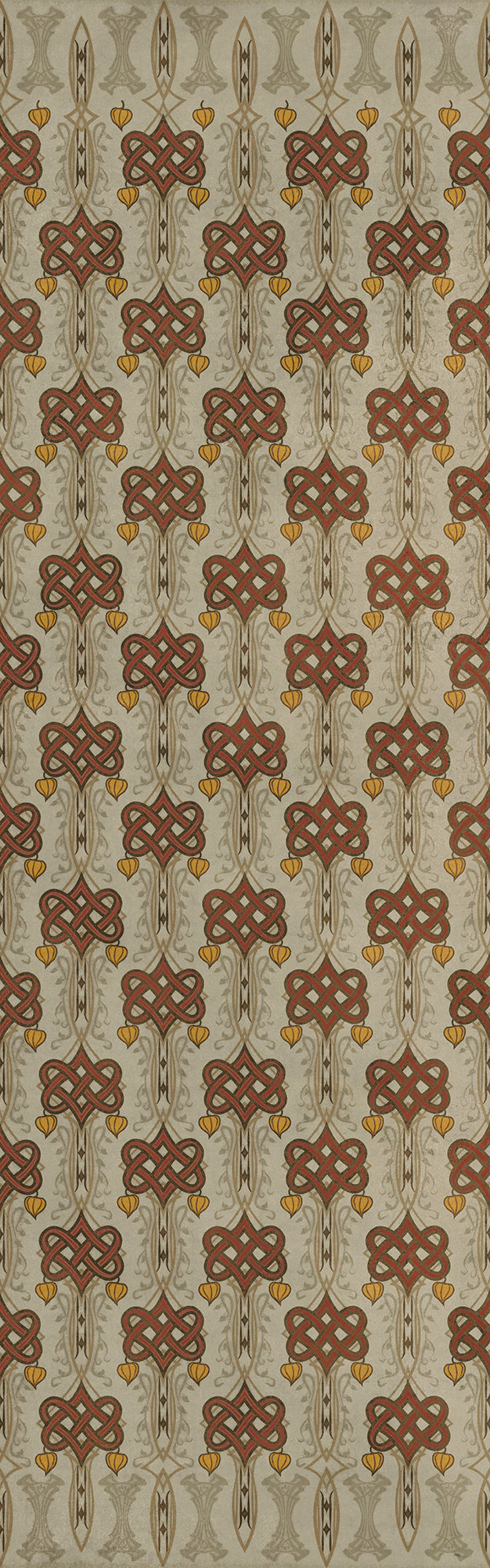 Artisanry - Lord Byron - Days Are Done 36x115 Vintage Vinyl Floorcloth