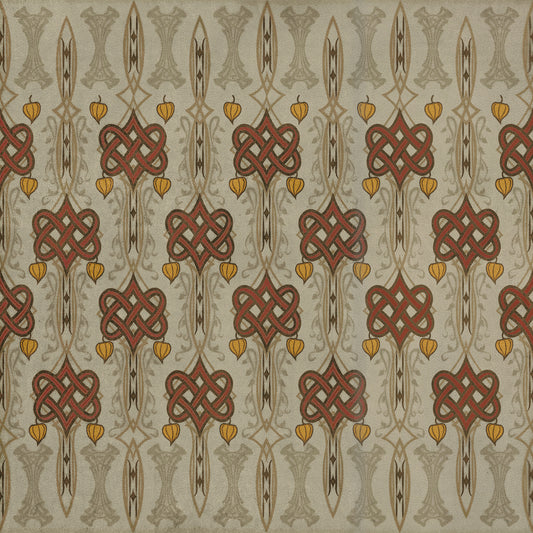 Artisanry - Lord Byron - Days Are Done 36x36 Vintage Vinyl Floorcloth