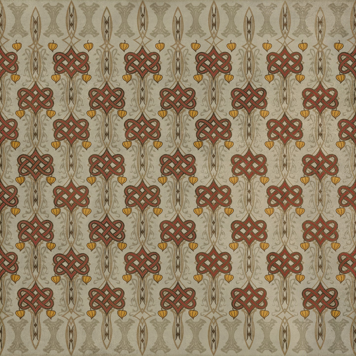 Artisanry - Lord Byron - Days Are Done 60x60 Vintage Vinyl Floorcloth