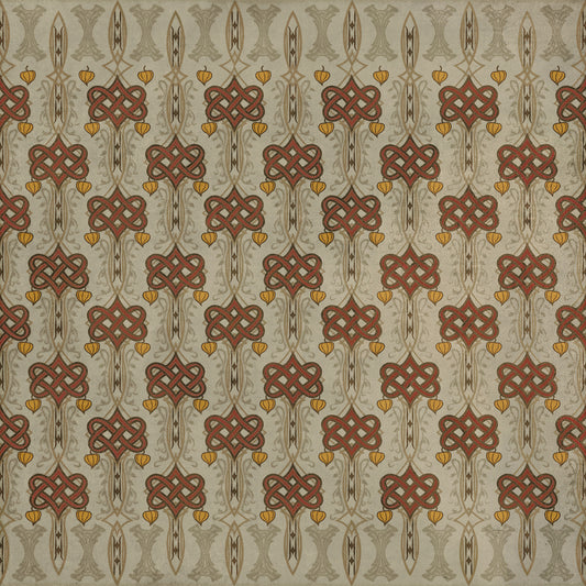 Artisanry - Lord Byron - Days Are Done 72x72 Vintage Vinyl Floorcloth