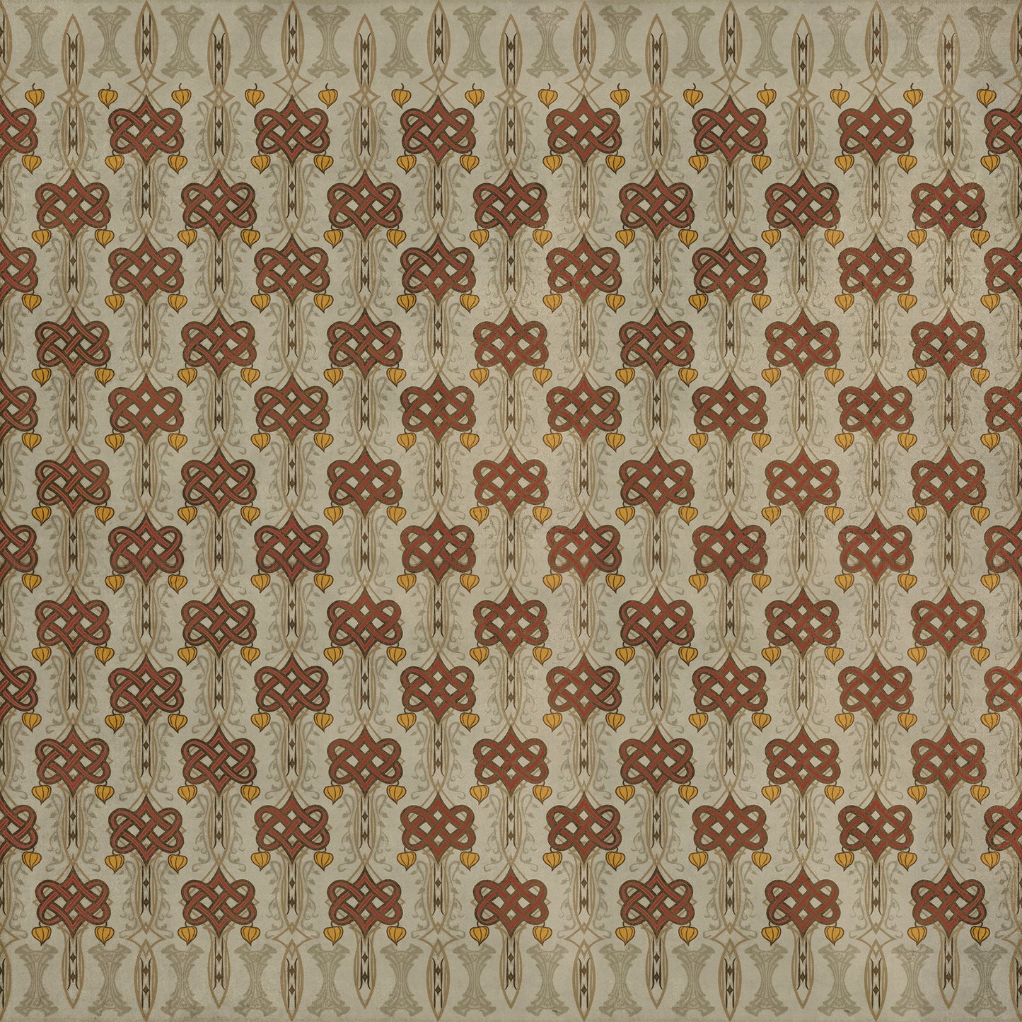 Artisanry - Lord Byron - Days Are Done 96x96 Vintage Vinyl Floorcloth