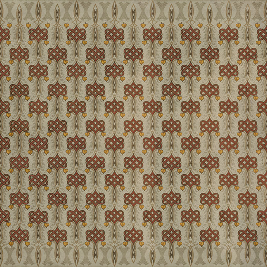 Artisanry - Lord Byron - Days Are Done 96x96 Vintage Vinyl Floorcloth