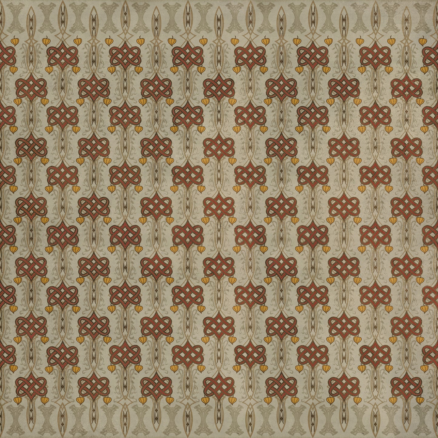 Artisanry - Lord Byron - Days Are Done 120x120 Vintage Vinyl Floorcloth