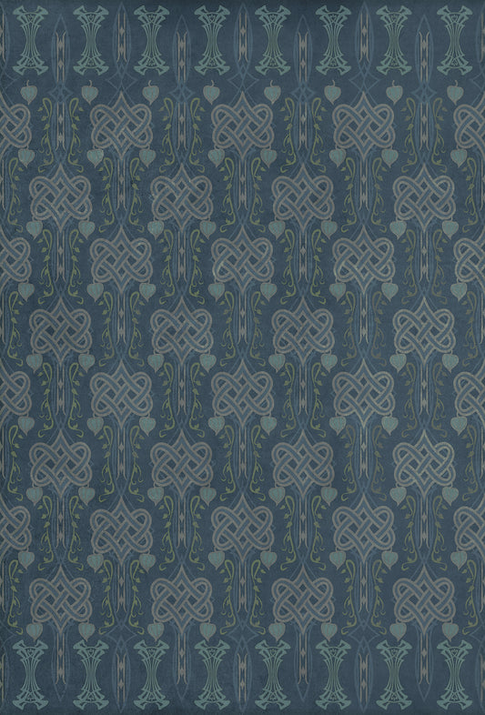 Artisanry - Lord Byron - During A Thunderstorm 38x56 Vintage Vinyl Floorcloth