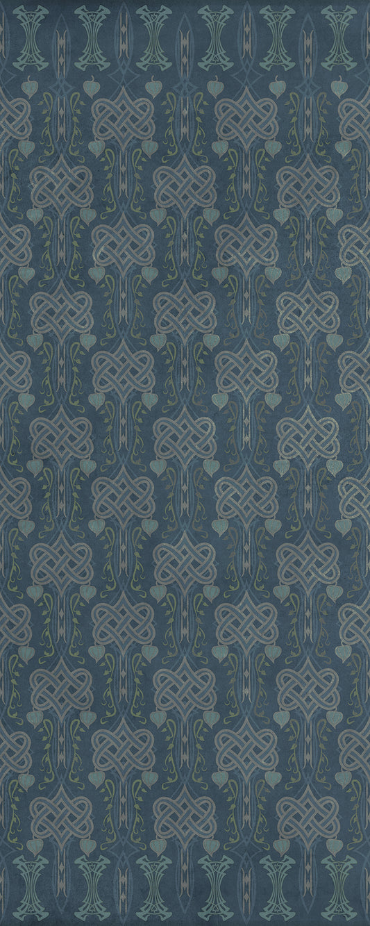 Artisanry - Lord Byron - During A Thunderstorm 36x90 Vintage Vinyl Floorcloth