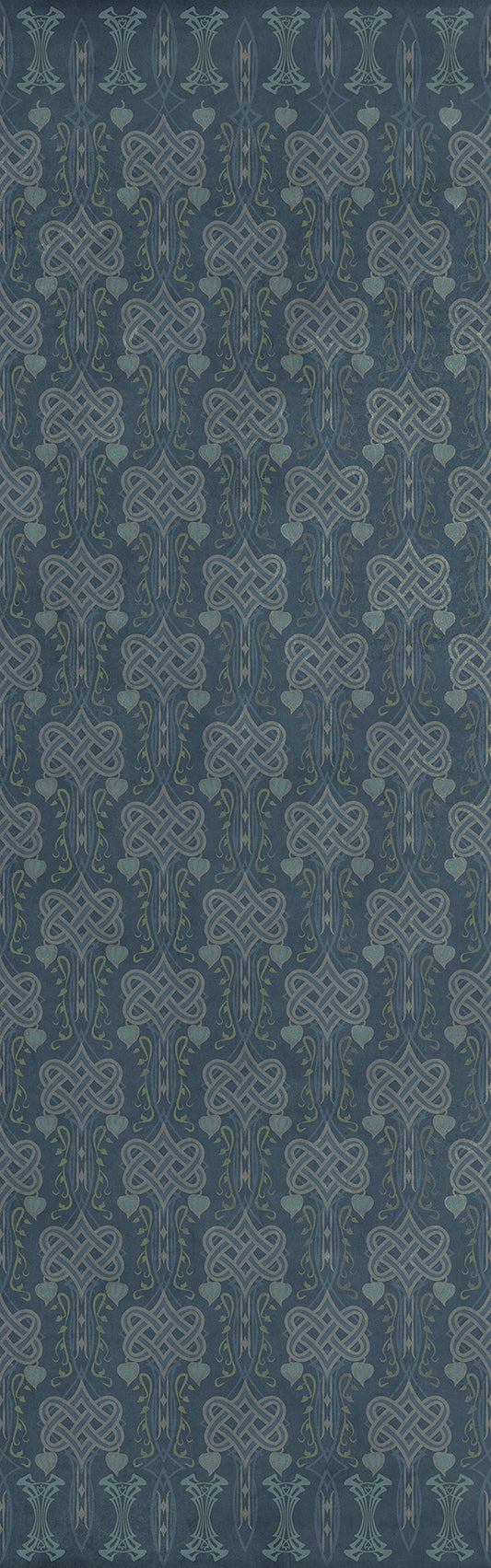 Artisanry - Lord Byron - During A Thunderstorm 36x115 Vintage Vinyl Floorcloth