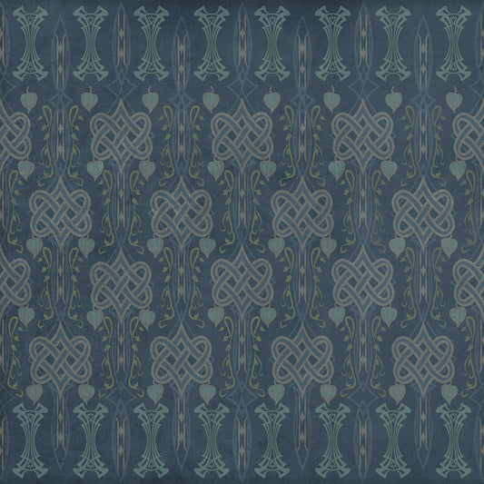 Artisanry - Lord Byron - During A Thunderstorm 48x48 Vintage Vinyl Floorcloth