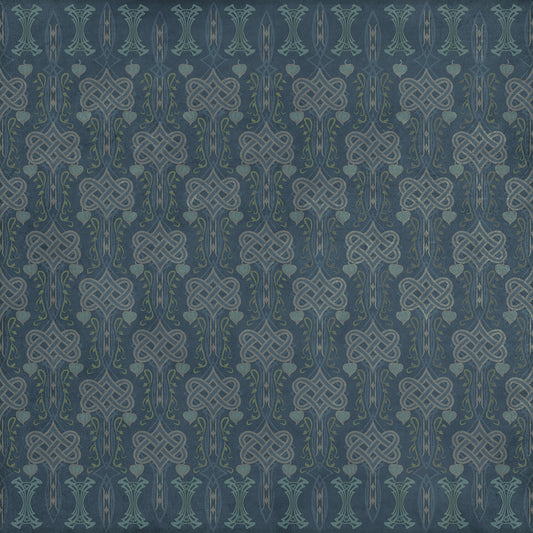 Artisanry - Lord Byron - During A Thunderstorm 60x60 Vintage Vinyl Floorcloth