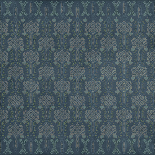 Artisanry - Lord Byron - During A Thunderstorm 72x72 Vintage Vinyl Floorcloth