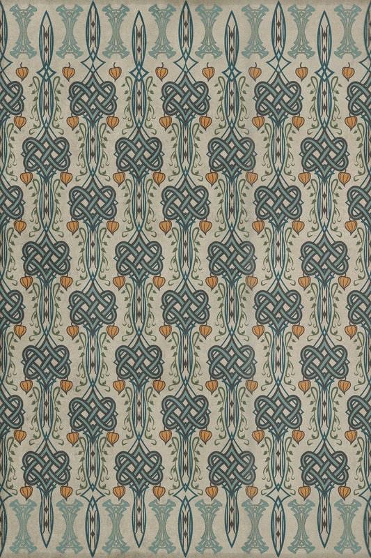 Artisanry - Lord Byron - I Speak Not 20x30 Vintage Vinyl Floorcloth