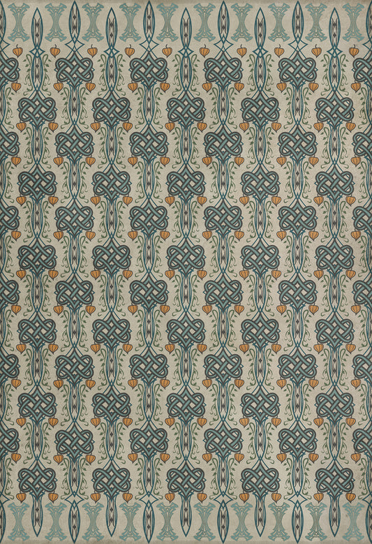 Artisanry - Lord Byron - I Speak Not 52x76 Vintage Vinyl Floorcloth