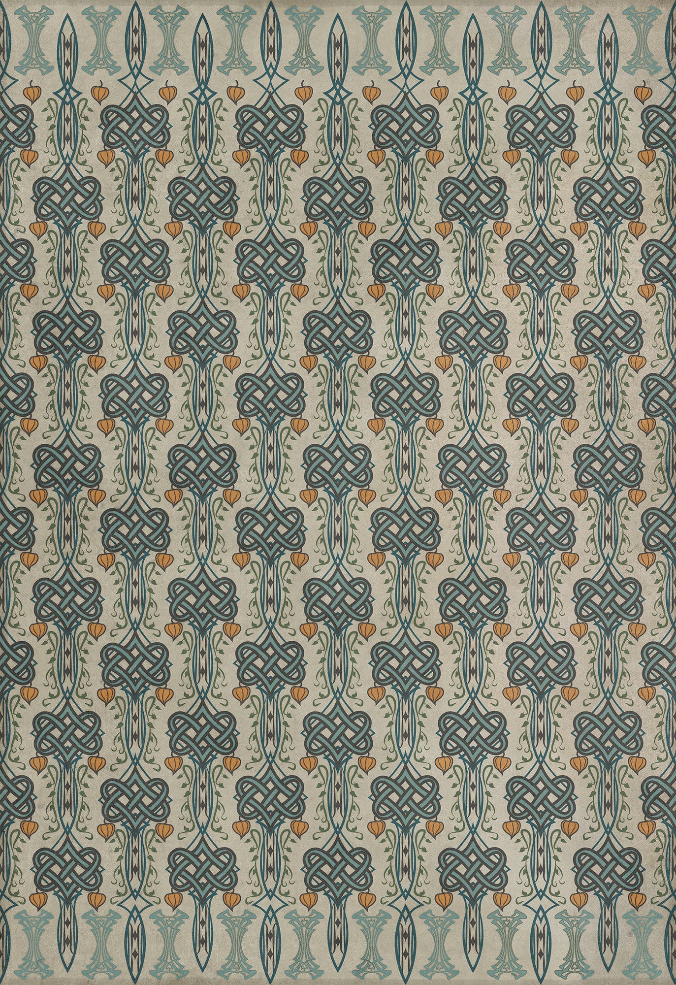 Artisanry - Lord Byron - I Speak Not 70x102 Vintage Vinyl Floorcloth
