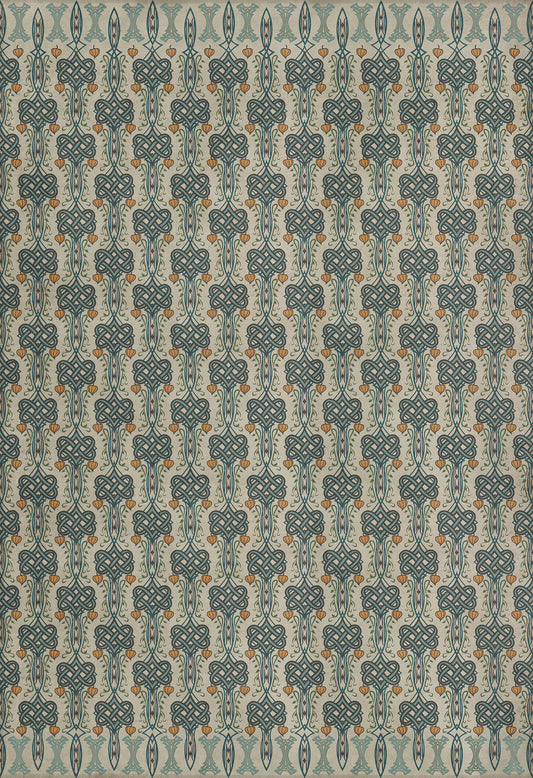 Artisanry - Lord Byron - I Speak Not 96x140 Vintage Vinyl Floorcloth