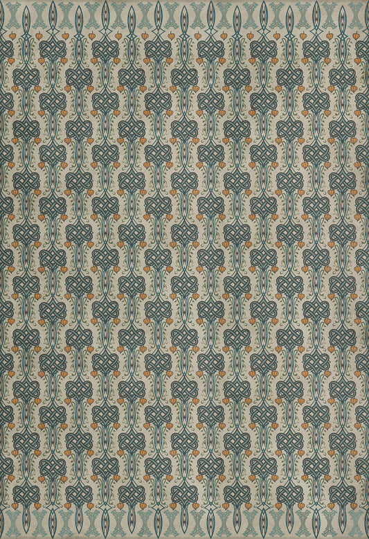 Artisanry - Lord Byron - I Speak Not 120x175 Vintage Vinyl Floorcloth